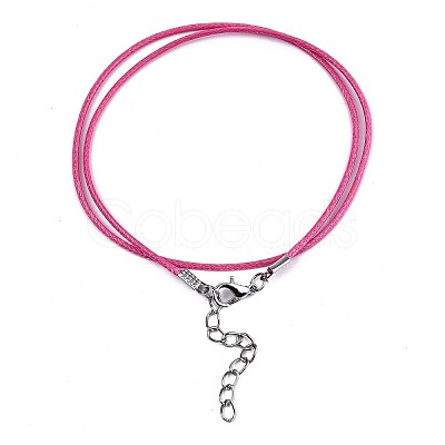Waxed Cotton Cord Necklace Making LS-MAK-S034-010-1