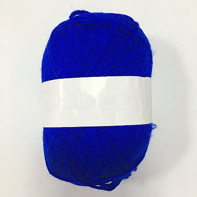 Acrylic Fiber Medium Yarn LS-YCOR-WH0001-22-1