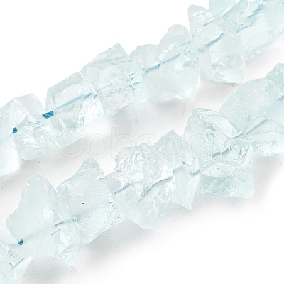 Glass Imitation Aquamarine  Beads Strands G-I283-F29-1