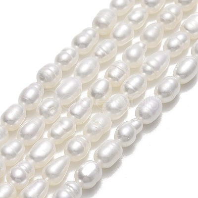 Natural Cultured Freshwater Pearl Beads Strands PEAR-J006-10E-01-1