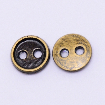 Alloy Mini Buttons PALLOY-WH0076-49B-AB-1