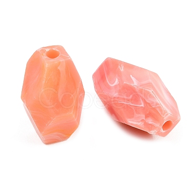 Opaque Acrylic Imitation Gemstone Beads OACR-G064-06A-1