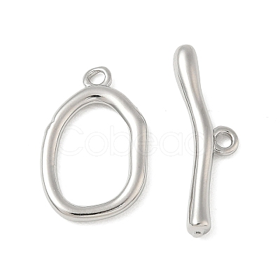 Brass Toggle Clasps KK-CBAFC6C-07F-P-1