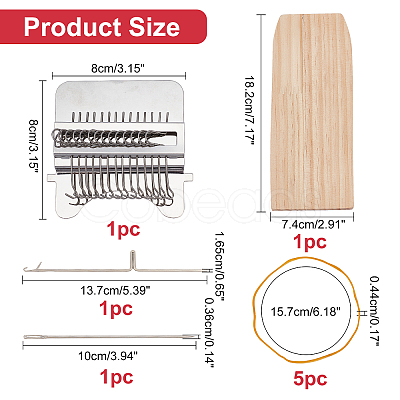 Wood Knitting Looms TOOL-WH0051-11-1