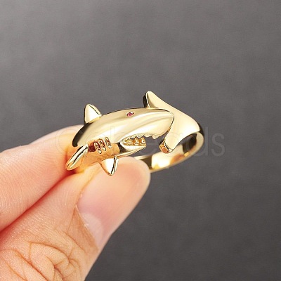 Brass Rhinestone Cuff Open Rings WG3D993-02-1