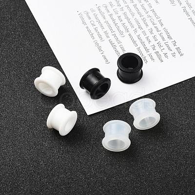 6Pcs 3 Colors Pulley Silicone Ear Gauges Flesh Tunnels Plugs FIND-YW0001-18D-1