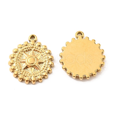 PVD Vacuum Plating 304 Stainless Steel Pendants STAS-F287-40G-1
