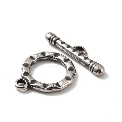 316 Stainless Steel Toggle Clasps STAS-A060-02AS-1