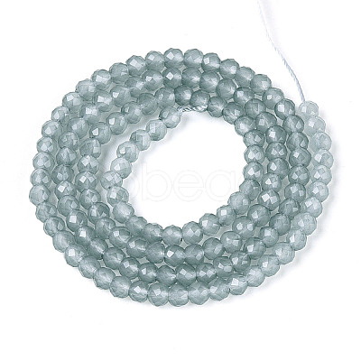 Imitation Jade Glass Beads Strands GLAA-T028-3mm-11K-1