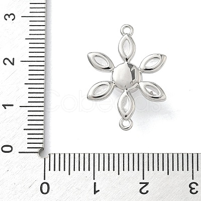 Brass Pave Cubic Zirconia Connector Charms KK-P342-04P-1