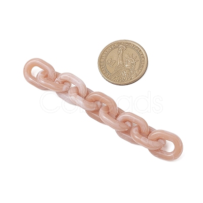 5Pcs Acrylic Handmade Cable Chains AJEW-JB01359-1
