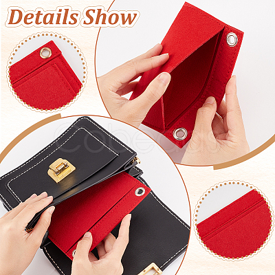 6Pcs 6 Style Wool Felt Bag Organizer Inserts FIND-WR0008-27-1