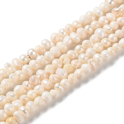 Natural Cultured Freshwater Pearl Beads Strands PEAR-E018-46-1