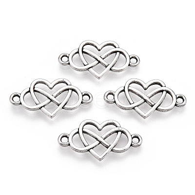 Tibetan Style Alloy Connector Charms TIBE-YWC0001-01AS-1