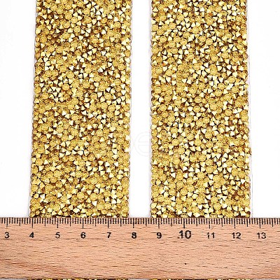 Glitter Resin Hotfix Rhinestone(Hot Melt Adhesive On The Back) OCOR-TA0002-03-01-40mm-1