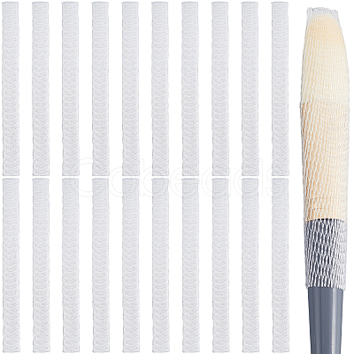 200Pcs PE Makeup Brush Protector Reusable Expandable Mesh Cover MRMJ-GF0001-51E-1