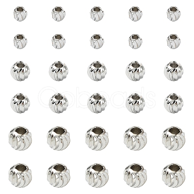 90Pcs 3 Style Brass Spacer Beads KK-YW0002-75P-1