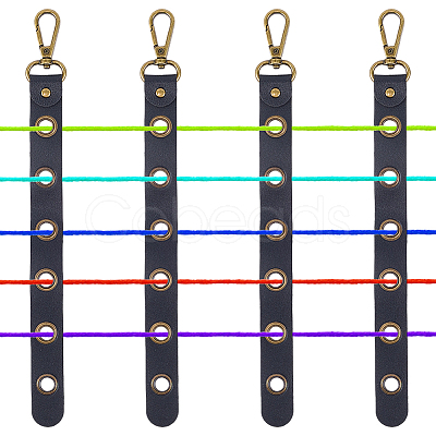 4Pcs Alloy Leather Threader AJEW-CL0005-55B-1