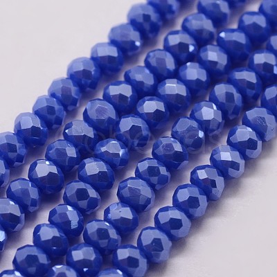 Electroplate Glass Bead Strands X-GLAA-K016-2x3mm-08PL-1