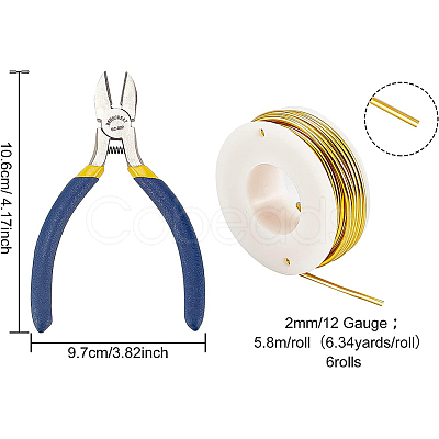 BENECREAT Round Aluminum Wire AW-BC0003-31D-2.0mm-1