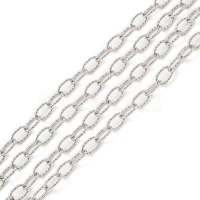 Anti-Tarnish Rhodium Plated 925 Sterling Silver Cable Chains STER-F052-14P-1
