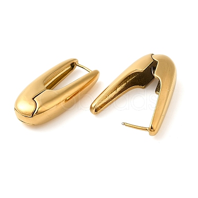 Real 18K Gold Plated 304 Stainless Stee Hoop Earrings EJEW-U009-02G-08-1