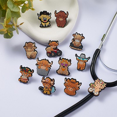 12Pcs PVC Shoe Buckle AJEW-SZ0002-81D-1
