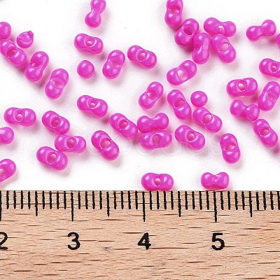 Baking Paint Glass Seed Beads SEED-A033-05H-1