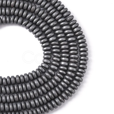 Matte Style Electroplate Non-magnetic Synthetic Hematite Beads Strands G-M007-77-1