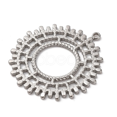 304 Stainless Steel Pendants STAS-L022-519P-1