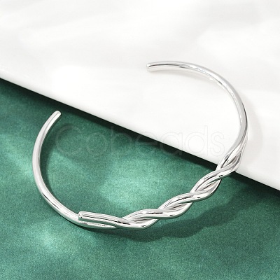 304 Stainless Steel Cuff Bangles for Women BJEW-F497-01P-1