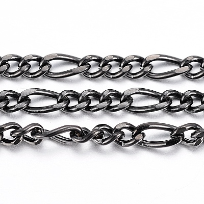 304 Stainless Steel Figaro Chains CHS-H016-04B-10M-1