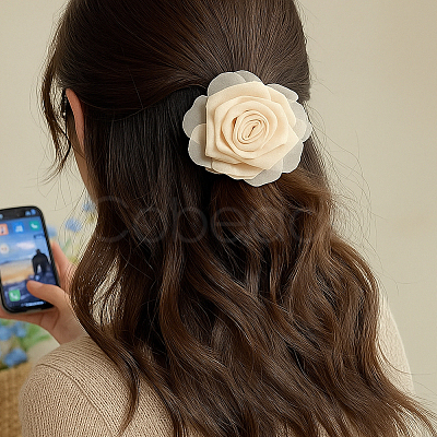 9Pcs 3 Colors Polyester Hair Accessories OHAR-GO0001-16-1