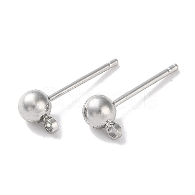Rack Plating Brass Stud Earring Settings KK-F090-16P-02-1