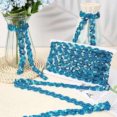 2Pcs Polyester Paillette Beads OCOR-CP0001-31C-1