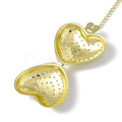 Heart Loose Tea Infuser AJEW-G045-01G-1