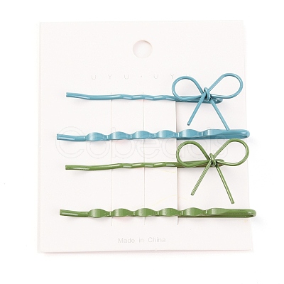 4Pcs Painted Iron Hair Bobby Pins LS-PHAR-I007-16B-1