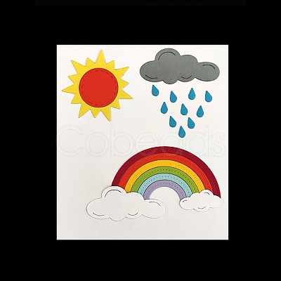Weather Theme Carbon Steel Cutting Dies Stencils LS-DIY-P076-10-1