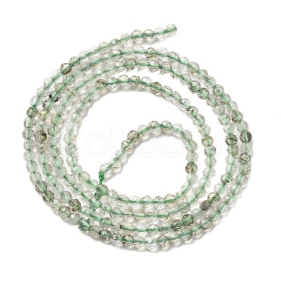 Natural Green Rutilated Quartz Beads Strands G-B145-A01-2mm-1