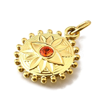 304 Stainless Steel Rhinestone Pendants STAS-K263-80G-1