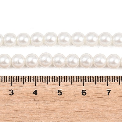 Eco-Friendly Dyed Glass Pearl Round Bead Strands X-HY-A002-6mm-RB001-1
