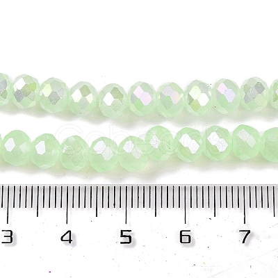 Baking Electroplate Glass Beads Strands DGLA-A039-J10mm-B17-1