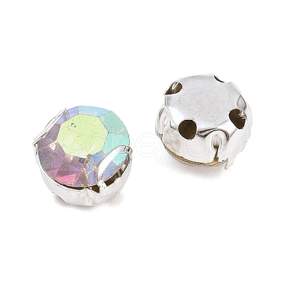 Flat Round Sew on Rhinestone Montee Beads STAS-B107-01D-02S-1