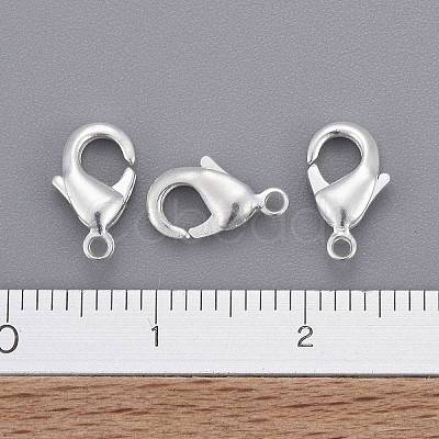 Silver Color Plated Brass Lobster Claw Clasps X-KK-901-S-NF-1