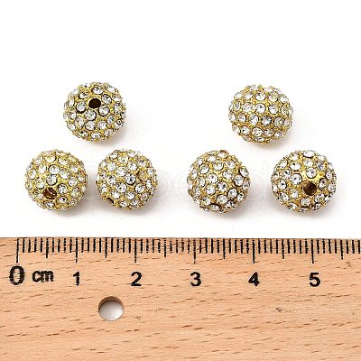 Alloy Rhinestone Beads RB-A034-10mm-A01G-1