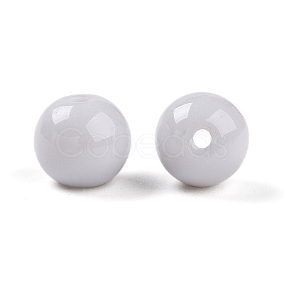 Opaque Solid Color Glass Beads GLAA-N007-8mm-A08-1