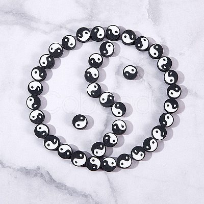 2 Strands 2 Colors Handmade Polymer Clay Beads Strand CLAY-SZ0001-16-1