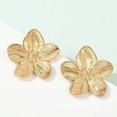 Non-Tarnish 304 Stainless Steel Stud Earrings X-STAS-L024-004G-02-1
