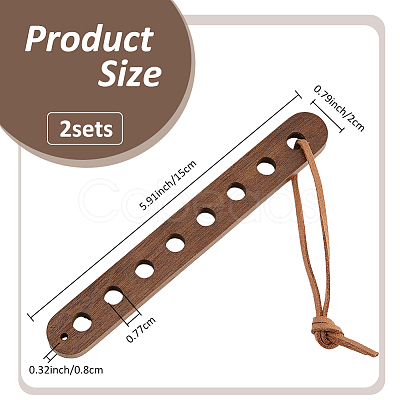 2Pcs 30CM Flat Suede Cord WCOR-FH0001-01-1