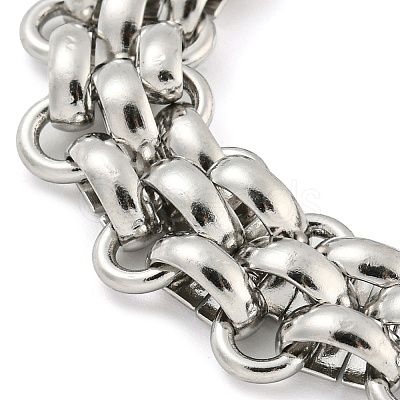 Tarnish Resistant 304 Stainless Steel Link Chain Bracelets BJEW-P315-01A-P-1